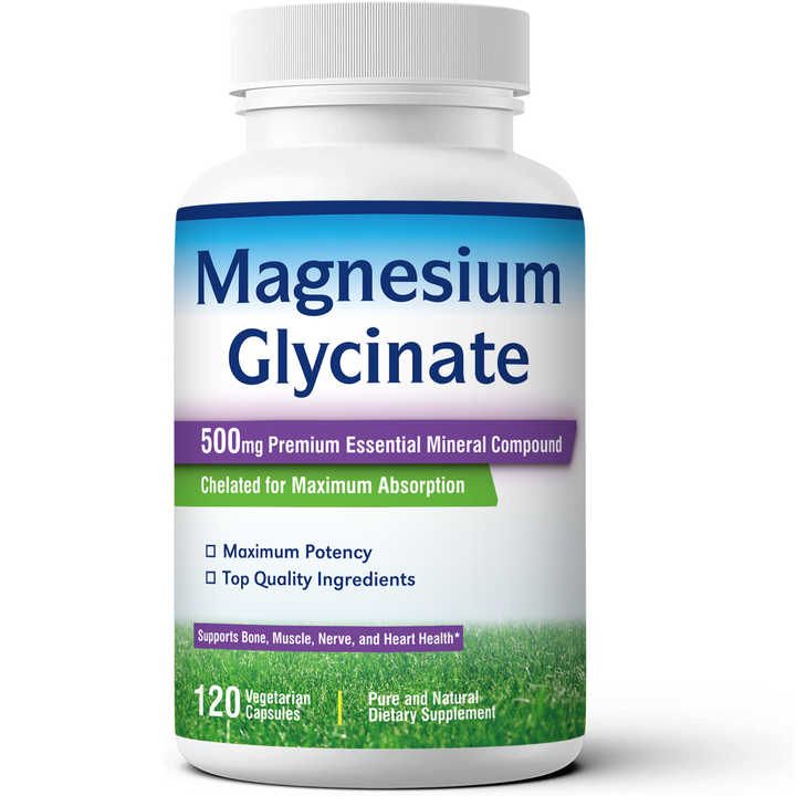 Magnesium Glycinate Supplement (120 Capsules)